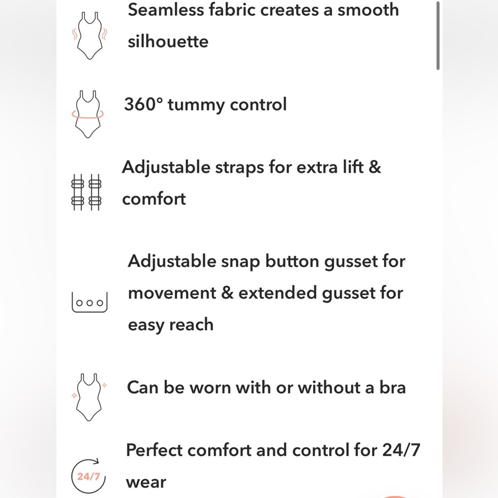 Shapermint Essentials Shaper Bodysuit | White Spaghetti Strap Shapewear Bodysuit - Picture 6 of 6